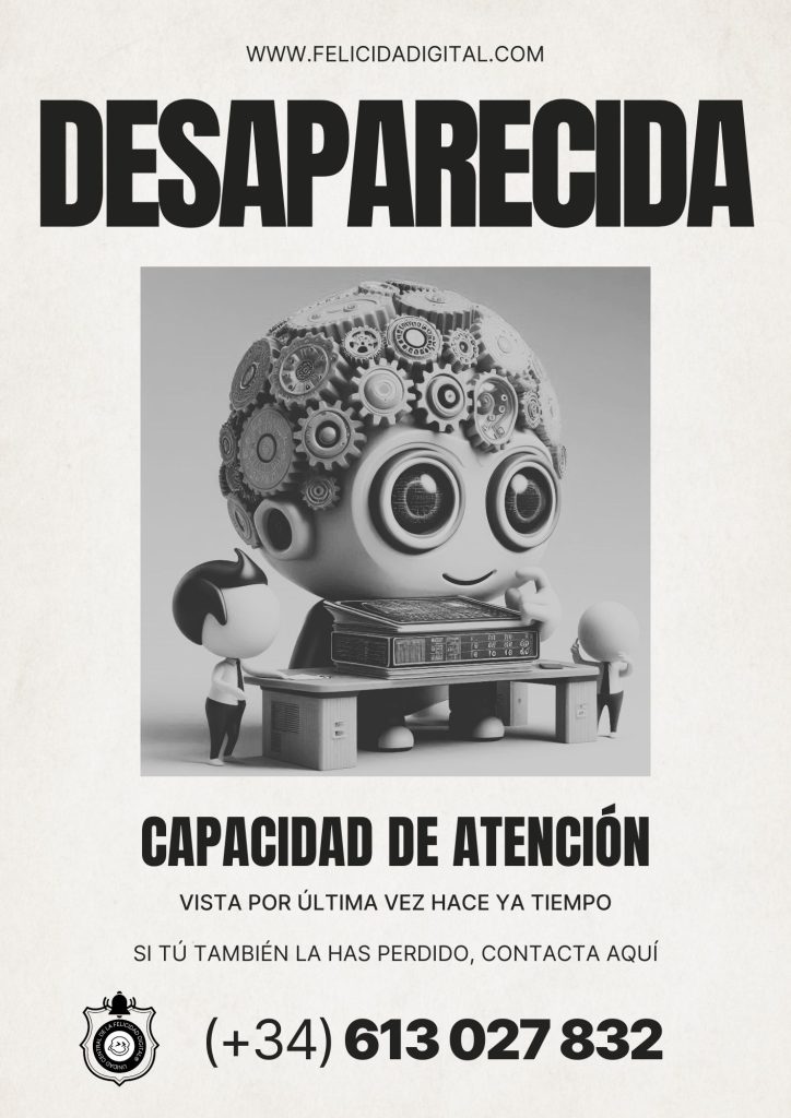 EXPEDIENTE FELICIDAD DIGITAL - Desaparecidos - Capacidad de atención